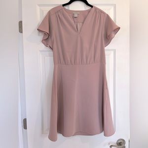 Dusty Rose fitted dress!